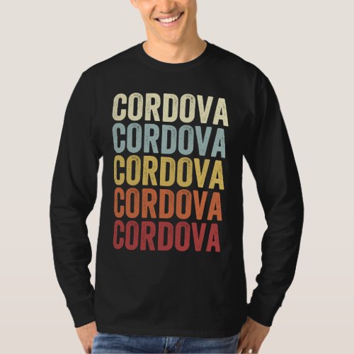 Cordova Alaska Cordova AK Retro Vintage Text T_Shirt