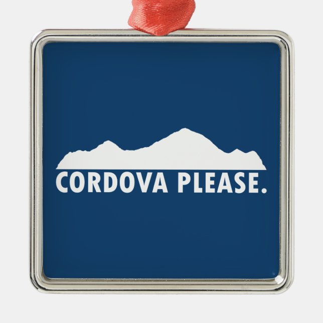 Cordova Alaska Please Metal Ornament (Front)