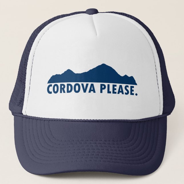 Cordova Alaska Please Trucker Hat (Front)