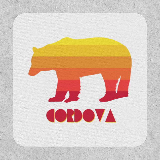 Cordova Alaska Rainbow Bear Patch (Front)