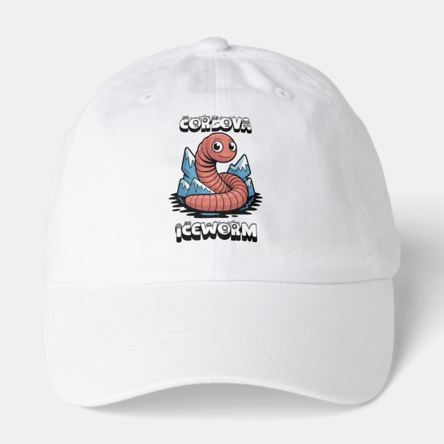 Cordova Iceworm Alaska Cryptid Hat (Front)
