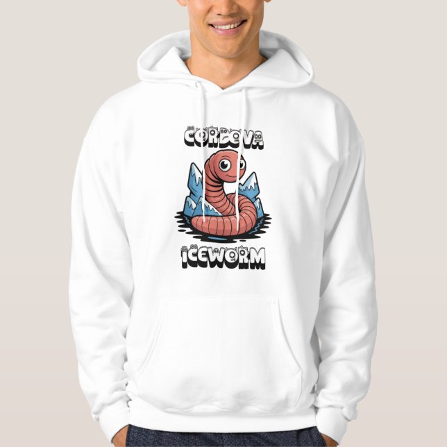 Cordova Iceworm Alaska Cryptid Hoodie (Front)