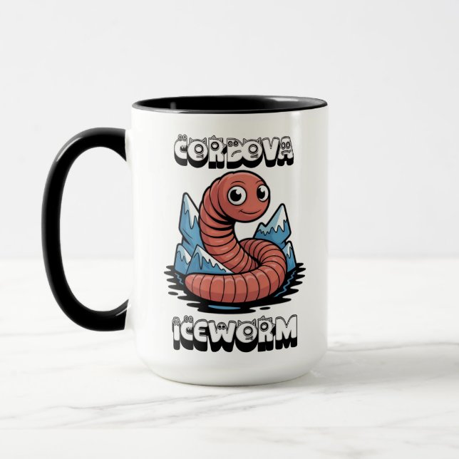 Cordova Iceworm Alaska Cryptid Mug (Left)