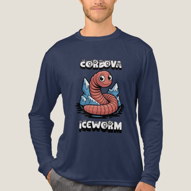 Cordova Iceworm Alaska Cryptid Tri-Blend Shirt (Front)