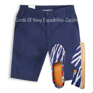 Cords of Navy Espadrilles