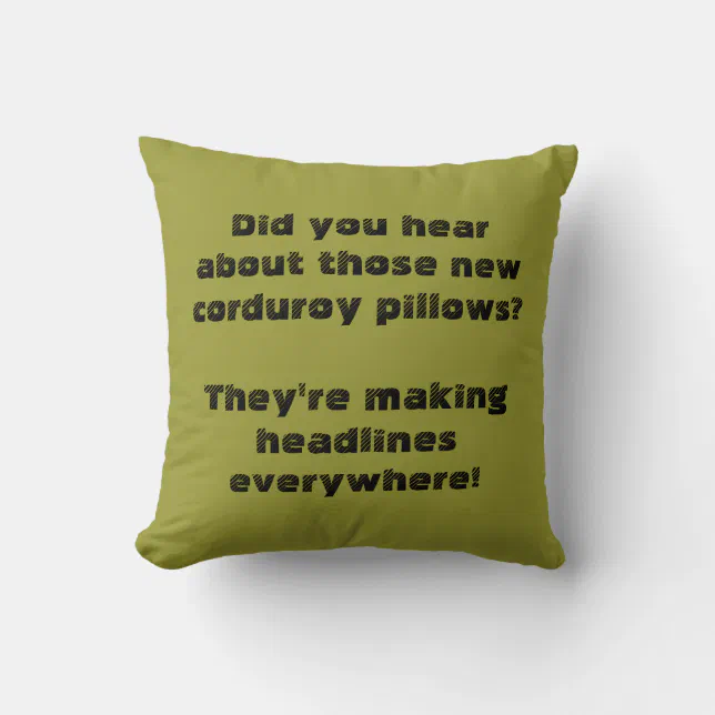 Corduroy Pillows Are Making Headlines Everywhere! | Zazzle