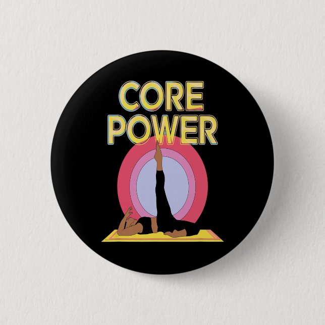 Core Power Abs Strength Yoga Pilates Stability Bod Button (Front)