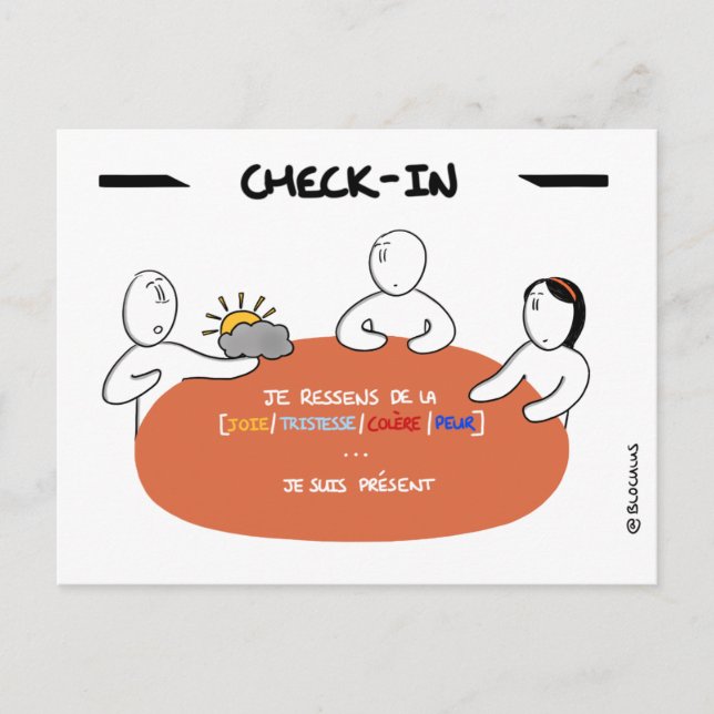 Core Protocol Card: Check-In Postcard (Front)