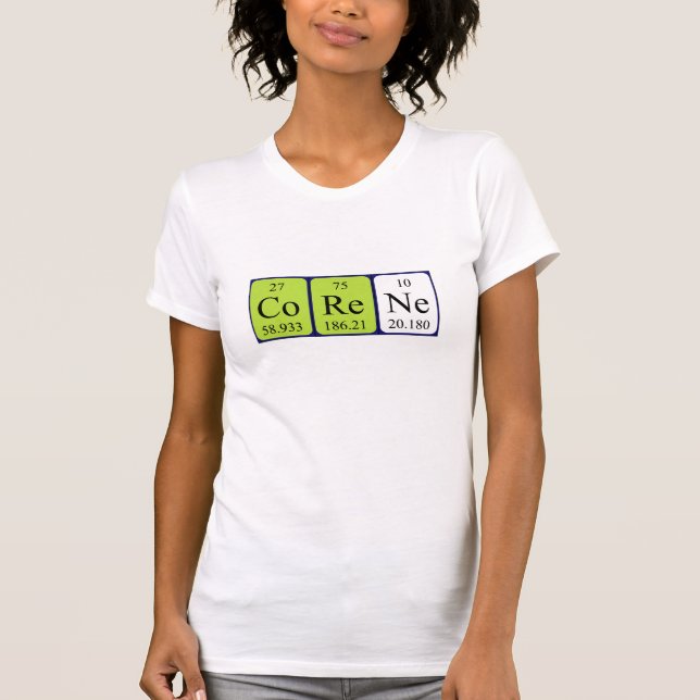 Corene periodic table name shirt (Front)