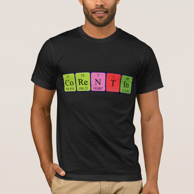 Corentin periodic table name shirt (Front)