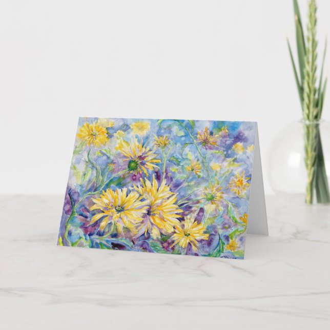 Coreopsis Blank Notecard (Front)