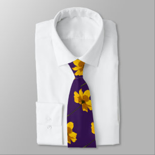 Coreopsis Flower Neck Tie