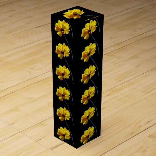 Coreopsis Flower Wine Box (Front)