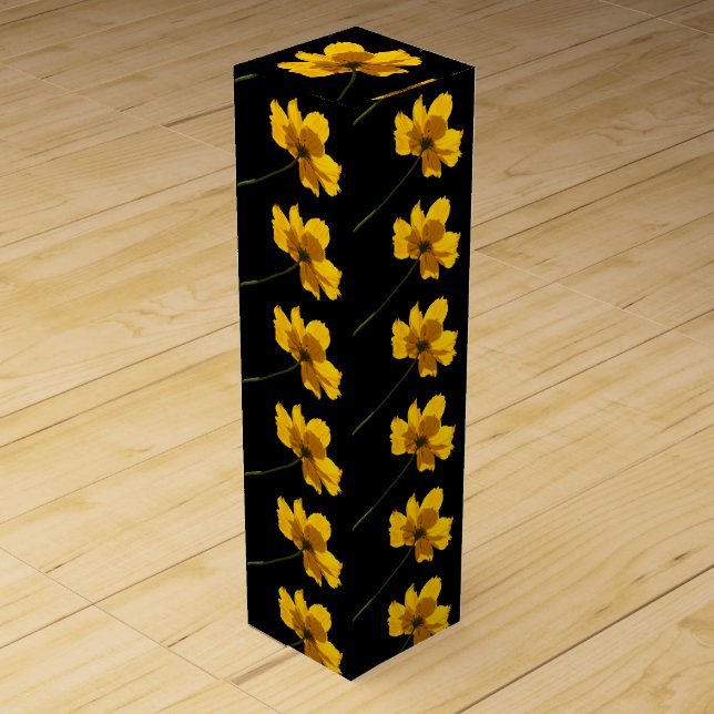 Coreopsis Flower Wine Box (Front)