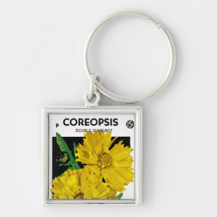 Coreopsis Keychain
