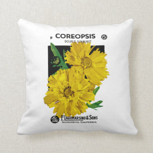 Coreopsis Throw Pillow