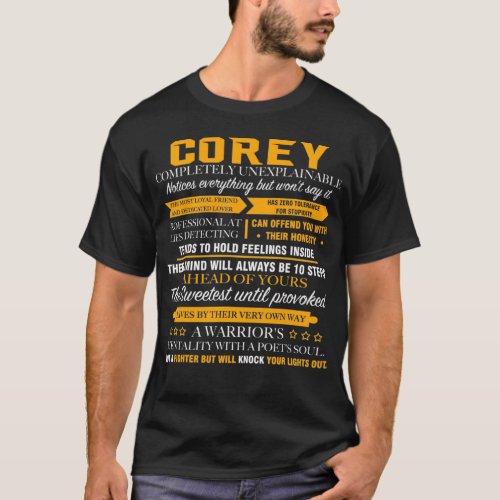 COREY completely unexplainable T_Shirt