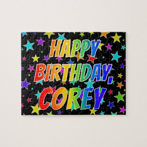 COREY First Name Fun HAPPY BIRTHDAY Jigsaw Puzzle