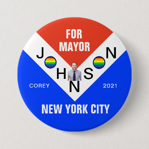 Corey Johnson for NYC Mayor 2021 Button