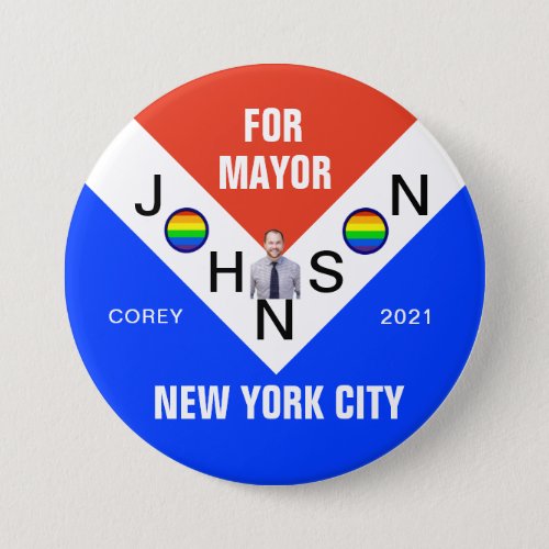 Corey Johnson for NYC Mayor 2021 Button