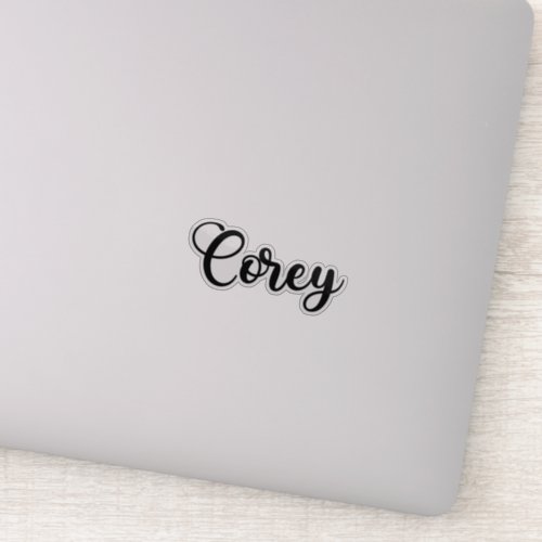 Corey Name _ Handwritten Calligraphy Sticker