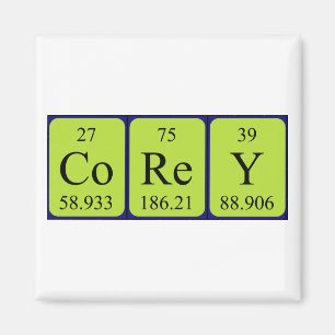 Corey periodic table name magnet