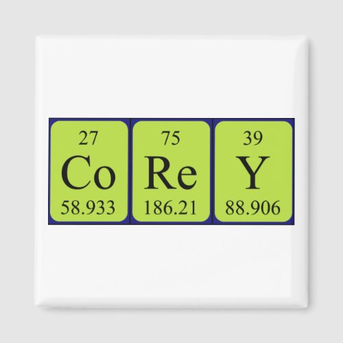 Corey periodic table name magnet