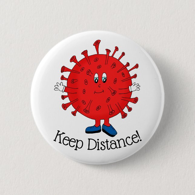 Corey, the Coronavirus Button (Front)
