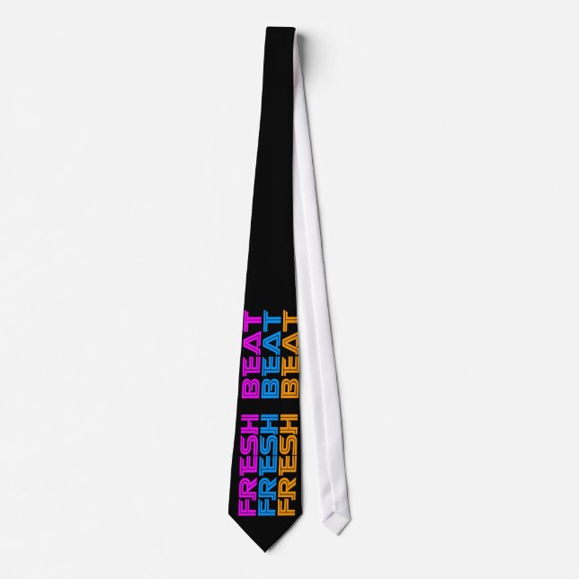 COREY TIGER 1980s FRESH BEAT RETRO NEON Tie (Front)