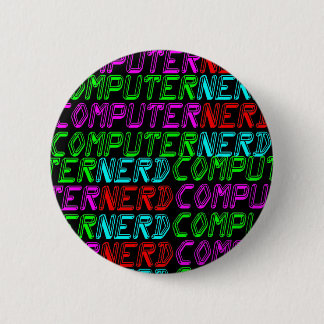 COREY TIGER 1980s RETRO COMPUTER NERD Pinback Button