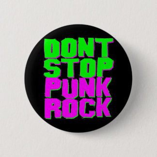 Corey Tiger 1980S Retro Don'T Stop Punk Rock Button