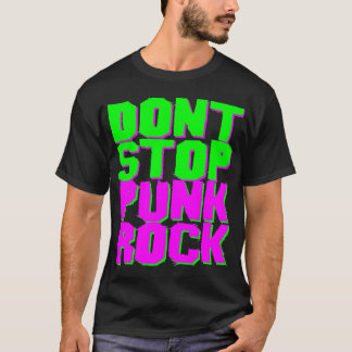 COREY TIGER 1980s RETRO DON'T STOP PUNK ROCK T-Shirt