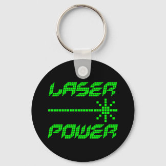 COREY TIGER 1980s RETRO LASER POWER Keychain
