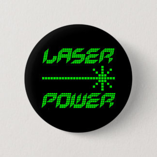 COREY TIGER 1980s RETRO LASER POWER Pinback Button