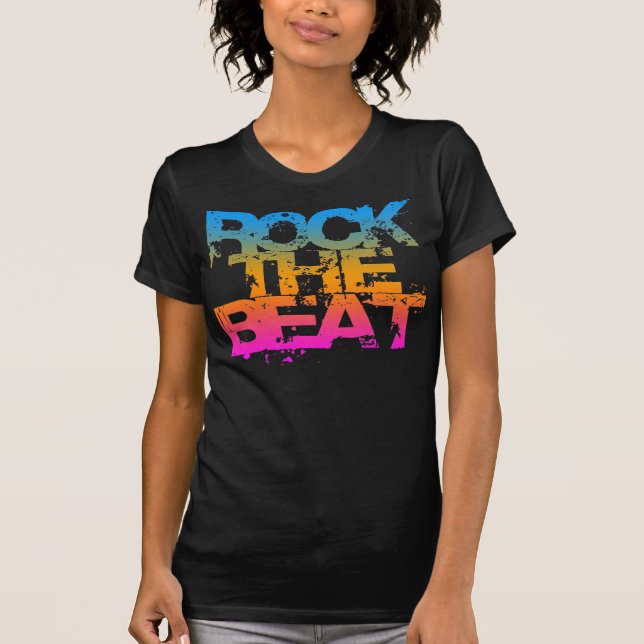 COREY TIGER 1980s RETRO ROCK THE  BEAT T-Shirt (Front)