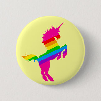 COREY TIGER 1980s RETRO VINTAGE UNICORN RAINBOW Pinback Button