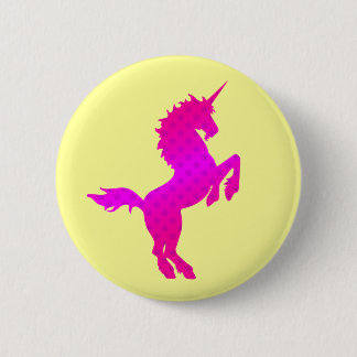 COREY TIGER 1980s RETRO VINTAGE UNICORN STARS PINK Button