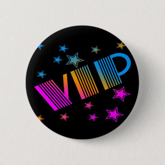 COREY TIGER 1980s RETRO VIP STARS Button