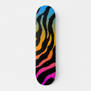 COREY TIGER 1980's TIGER STRIPE BOLD MULTI COLOUR Skateboard