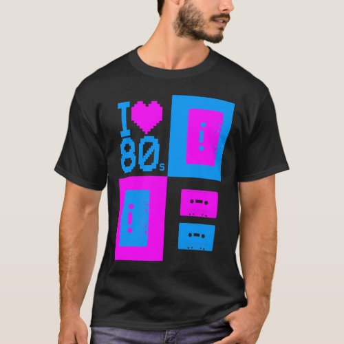 Corey Tiger 80s I Love 80s Cassette Tapes Shirt