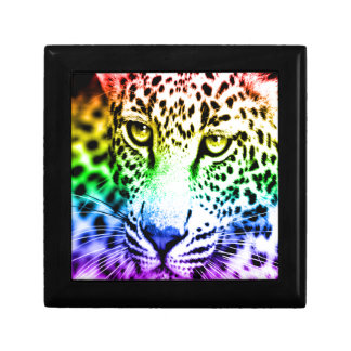 Corey Tiger 80s Leopard Face (Rainbow) Jewelry Box