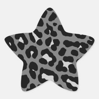 Corey Tiger 80s Leopard Spots (Gray) Star Sticker