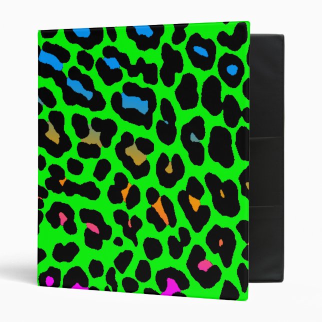 Corey Tiger 80s Leopard Spots (Green) Binder (Front/Inside)