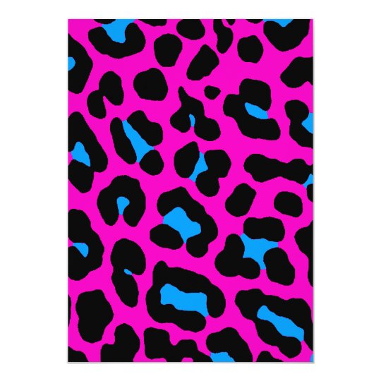 Corey Tiger 80s Leopard Spots (Pink) Card