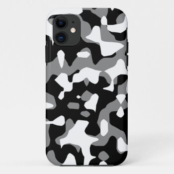 Corey Tiger 80s Neon Camouflage (grey) Iphone 11 Case by COREYTIGER at Zazzle