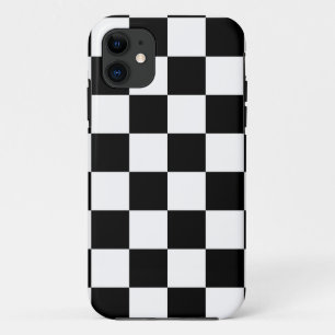 Corey Tiger 80s Neon Checkerboard (Black / White) iPhone 11 Case