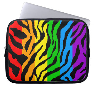Corey Tiger 80s Neon Tiger Print Laptop Sleeve