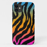 Corey Tiger 80s Neon Tiger Stripes (neon Rainbow) Iphone 11 Case at Zazzle