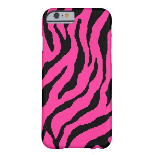 Corey Tiger 80s Neon Tiger Stripes Pink  Black Barely There iPhone 6 Case