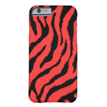 Corey Tiger 80s Neon Tiger Stripes (red+black) Barely There Iphone 6 Case at Zazzle